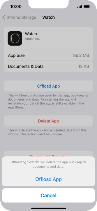 Press Offload App.