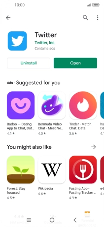 Press the Home key to return to the home screen.