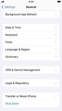 Press Language & Region.