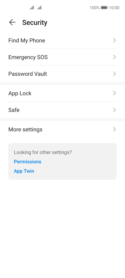 Press More settings.
