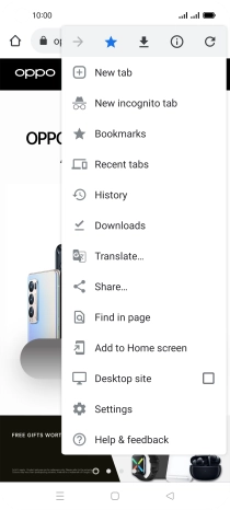 Press Settings.