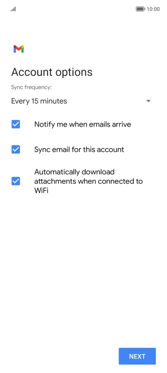 Press the drop down list below 