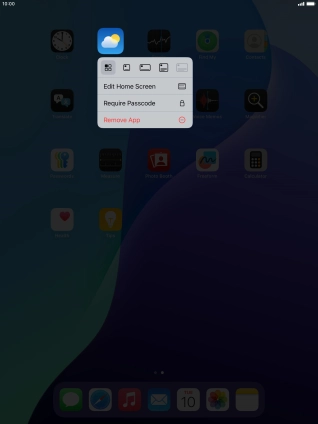 Press Remove App.
