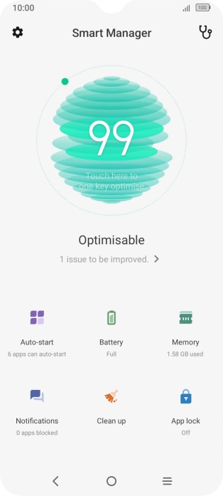 Press Battery.