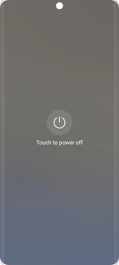 Press Touch to power off.