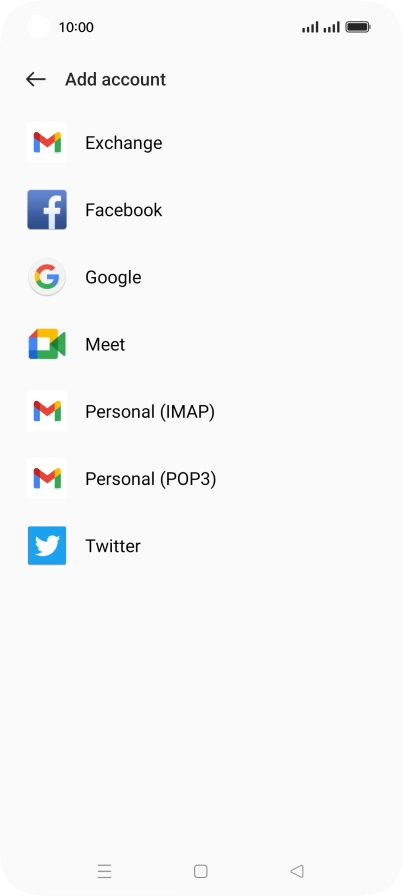 Press Google.