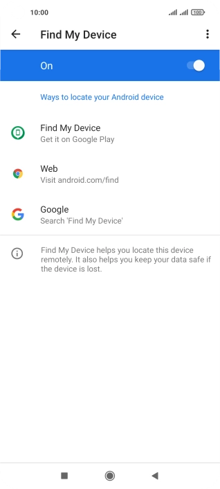 Press the Home key to return to the home screen.