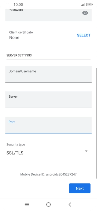 Press the drop down list below 