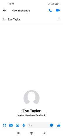 Press the text input field.