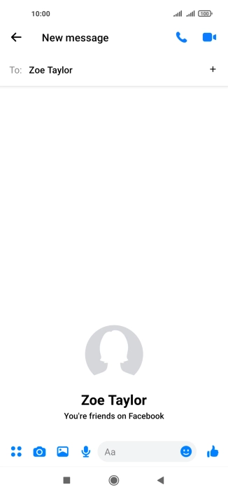Press the text input field.