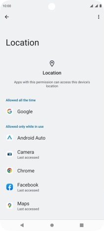 Press the required app.
