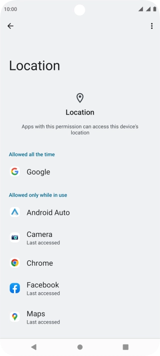 Press the required app.