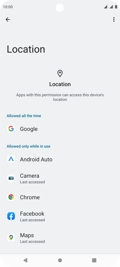 Press the required app.
