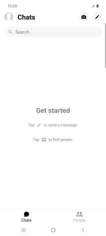 Press the search field and key in the first letters of the recipient's name.