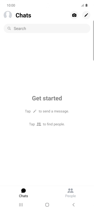 Press the search field and key in the first letters of the recipient's name.