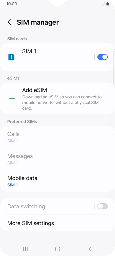 Press the Home key to return to the home screen.