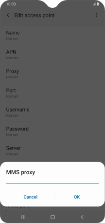 Key in 212.183.137.012 and press OK.