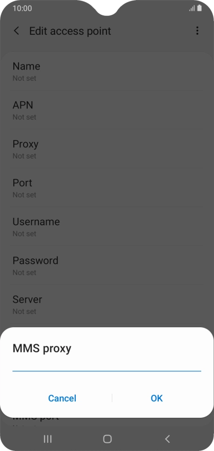 Key in 212.183.137.012 and press OK.