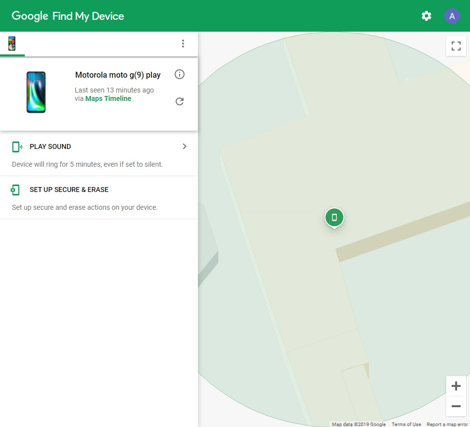 Click the required device.