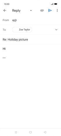 Press the send icon.