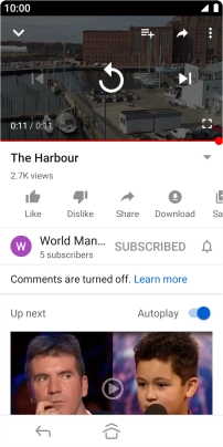 Press the Home key to return to the home screen.