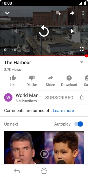 Press the Home key to return to the home screen.