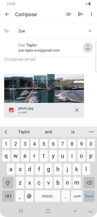 Press the required contact.