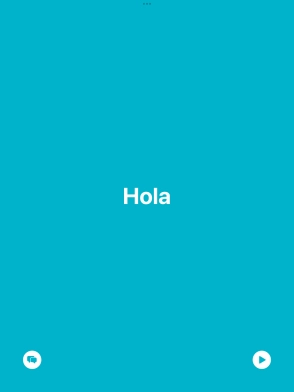 Press the split view icon to go back to display of both languages.