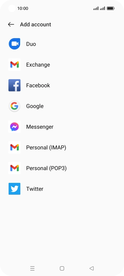 Press Google.