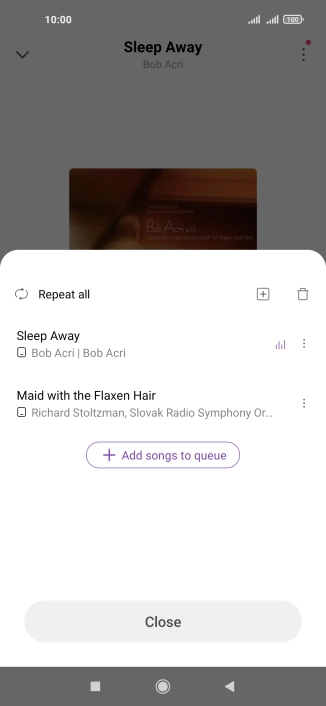 Press the add icon.