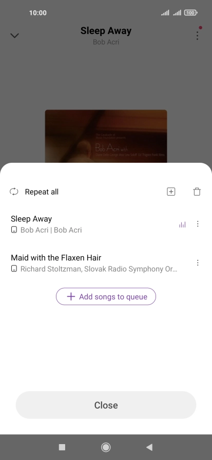 Press the add icon.