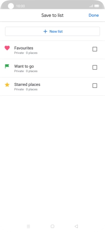 Press the required setting.