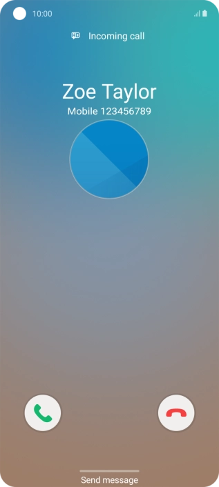 Press the reply icon.