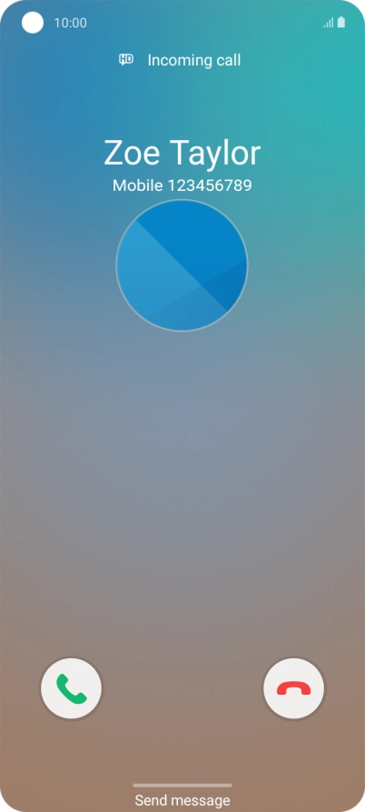 Press the reply icon.