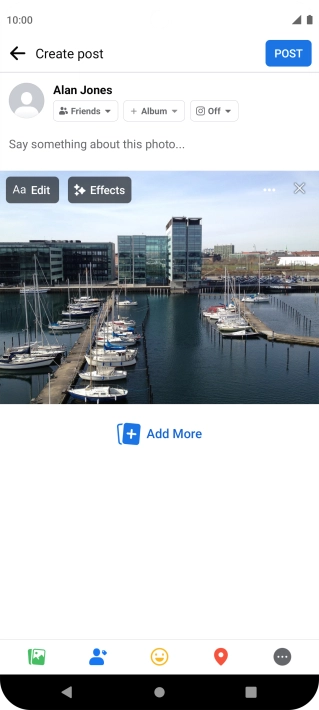 Press the text input field.