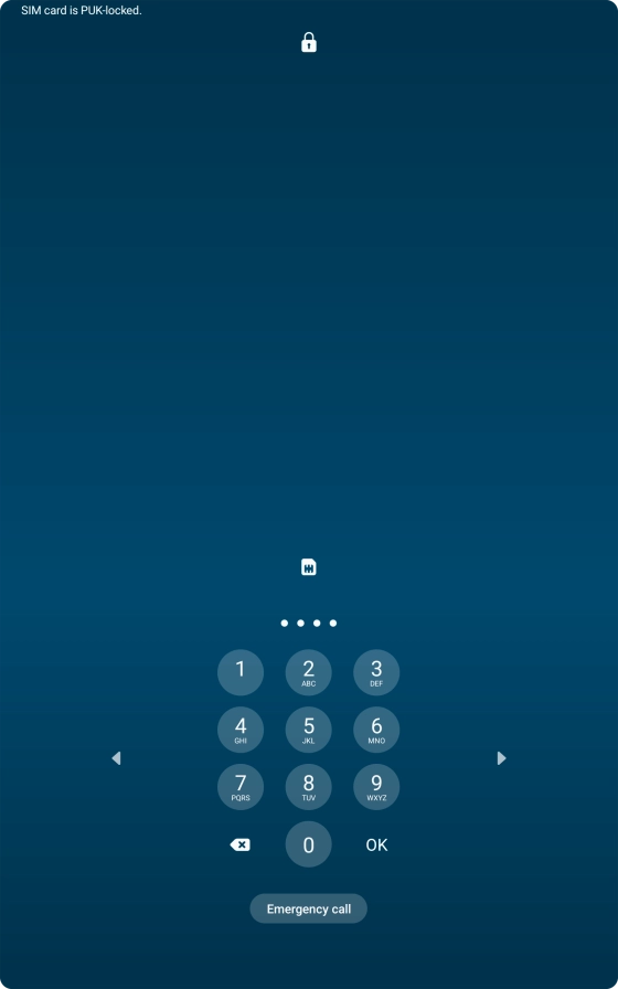 Key in the new PIN again and press OK.