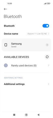 Press the Home key to return to the home screen.