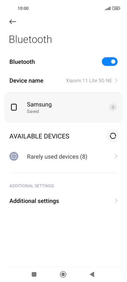 Press the Home key to return to the home screen.