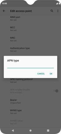 Key in mms and press OK.