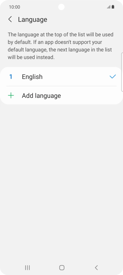 Press Add language.