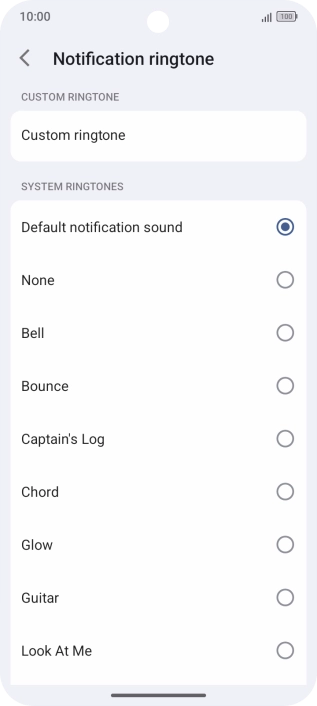 Press the required message tones to hear them.