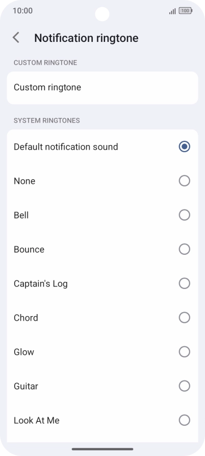 Press the required message tones to hear them.