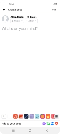Press the text input field.