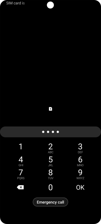 Key in the new PIN again and press OK.