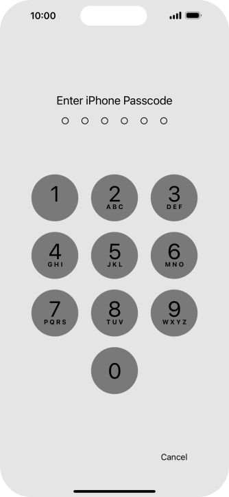 Use the phone lock code you created. The app is now locked.