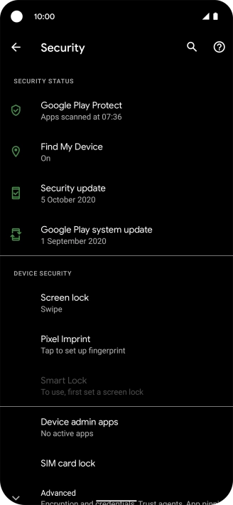 Press SIM card lock.