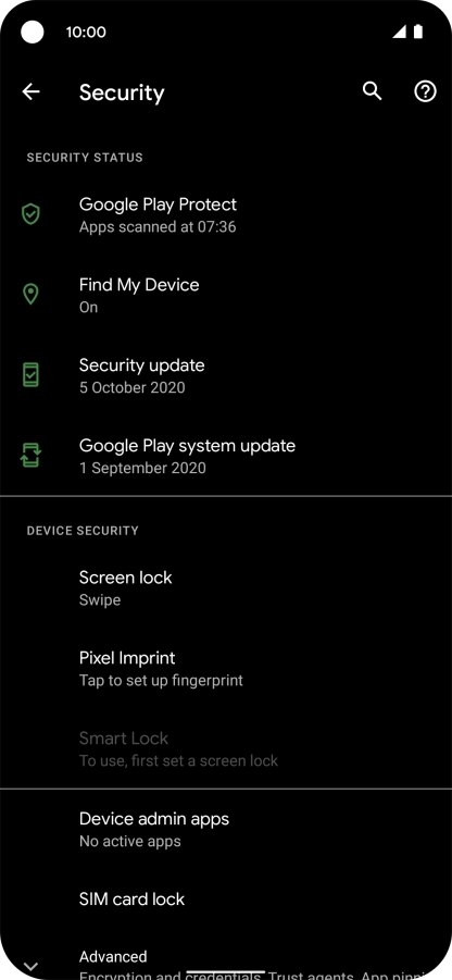 Press SIM card lock.