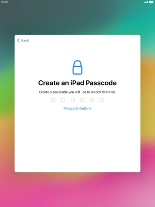 Press Passcode Options.