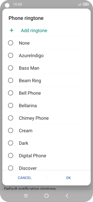 Press Add ringtone.