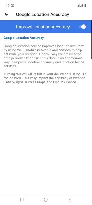 If you press the indicator next to 